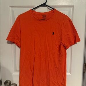 2x Polo by Ralph Lauren Men's Short Sleeve Tees - Orange and White